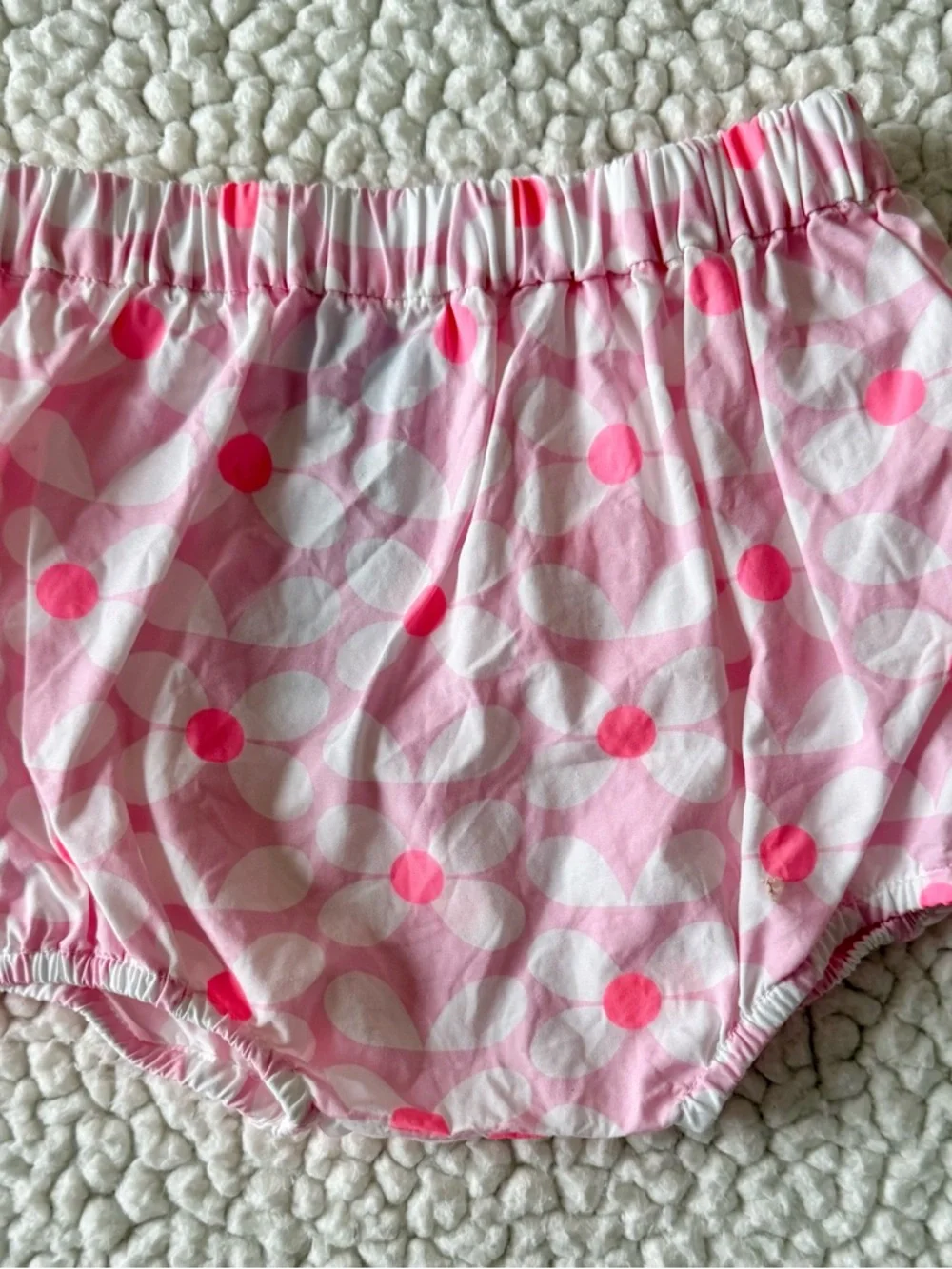 Jacadi Pink Polka Dot Bloomers & Multicolor Floral Diaper Covers
